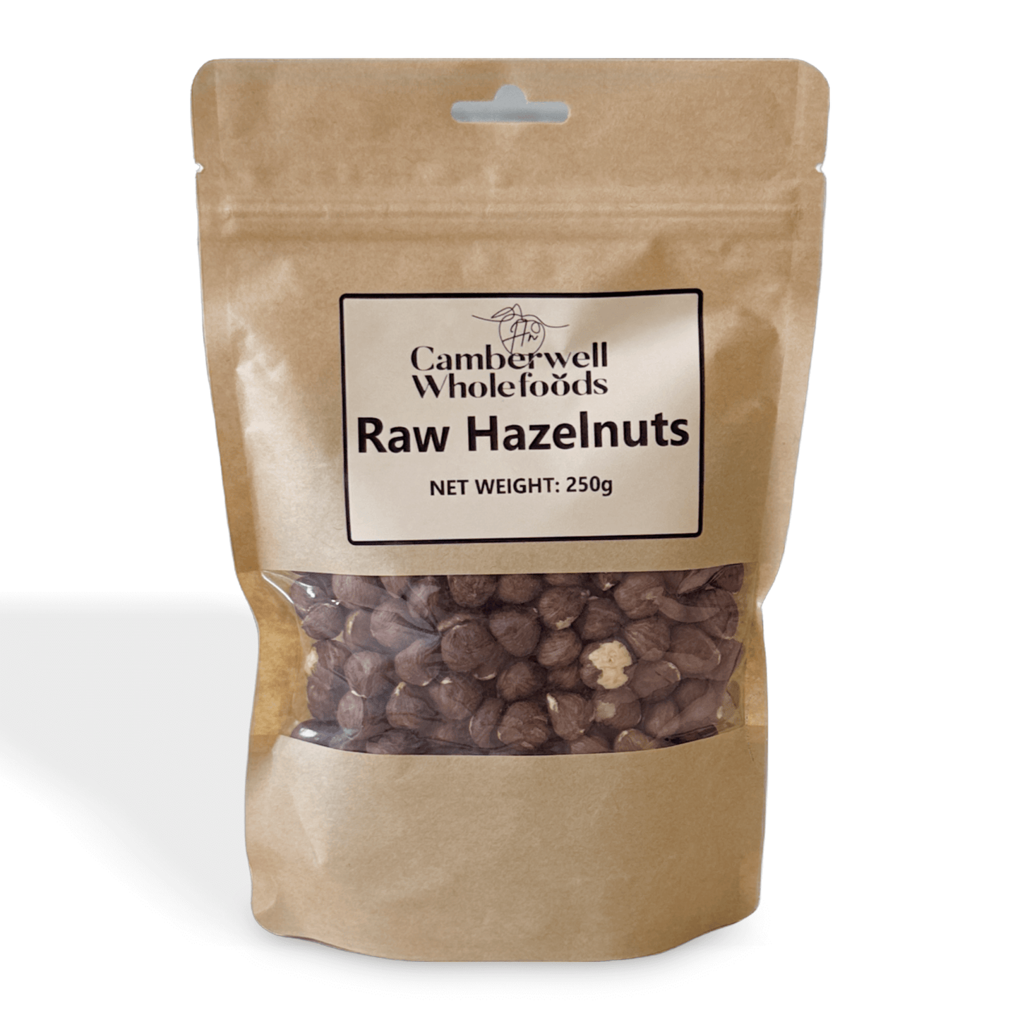 CW Raw Hazelnuts 250g