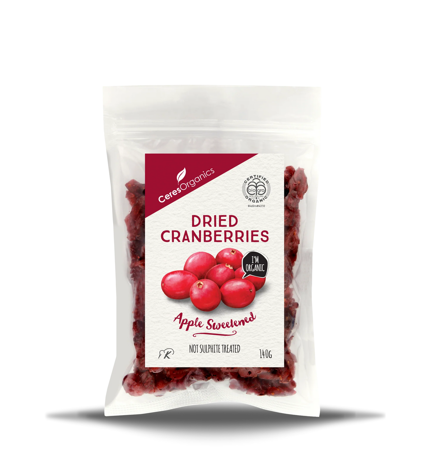 Ceres Organic Dried Cranberries 140g