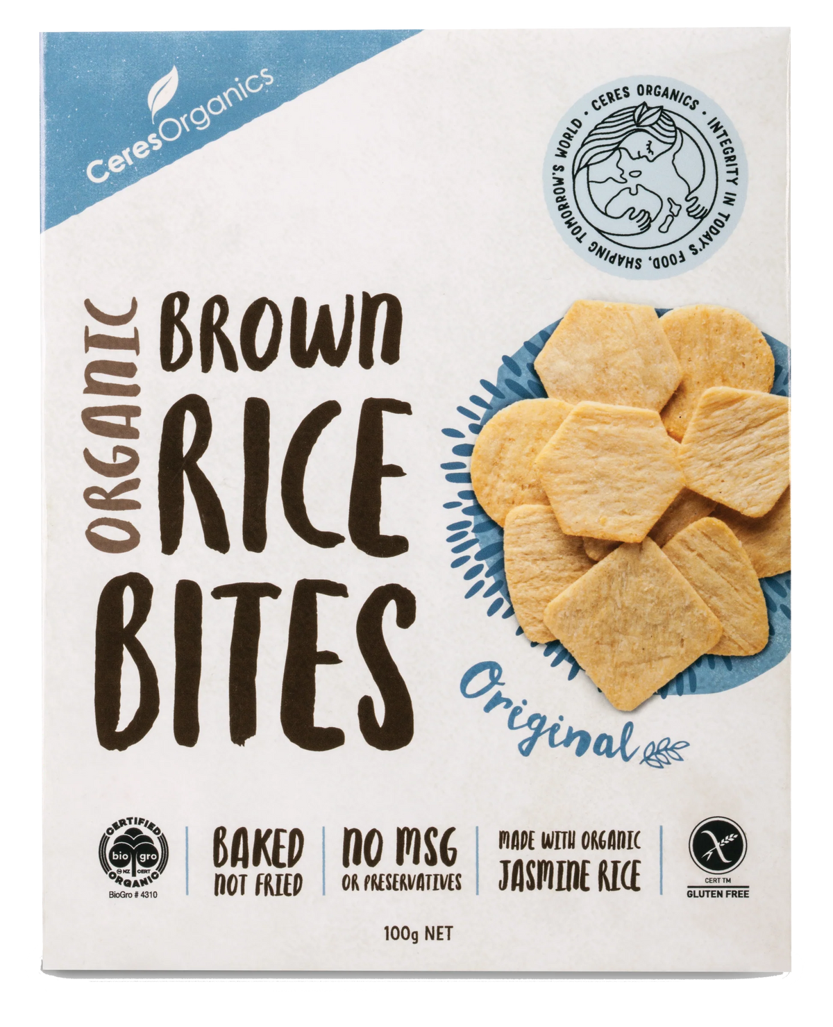 Ceres Organic Brown Rice Bites Original 100g