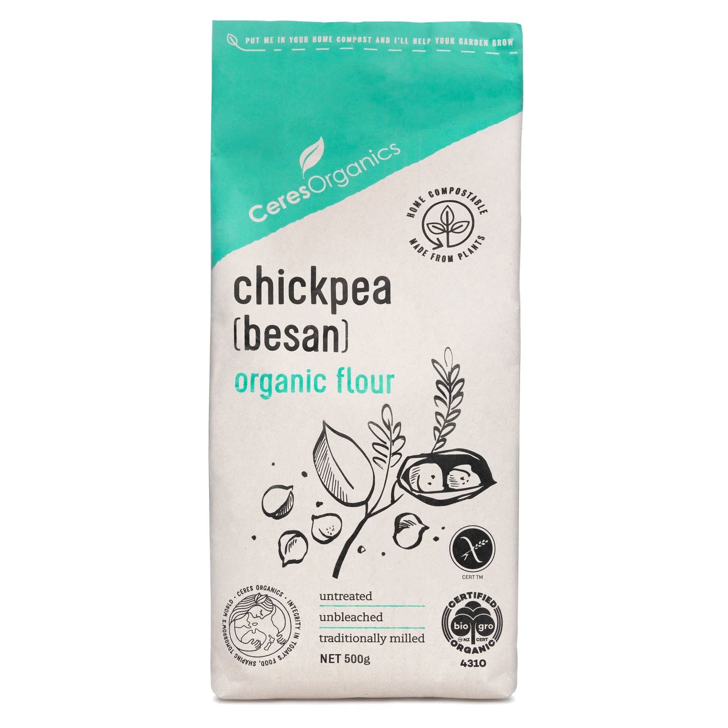 Ceres Organic Chickpea Besan Flour 500g