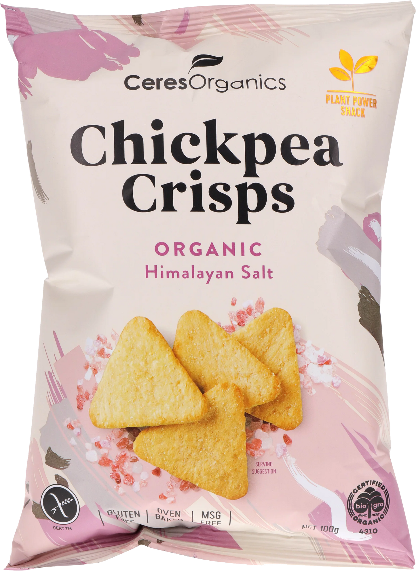 Ceres Organic Chickpea Crisps Himalayan Salt 100g