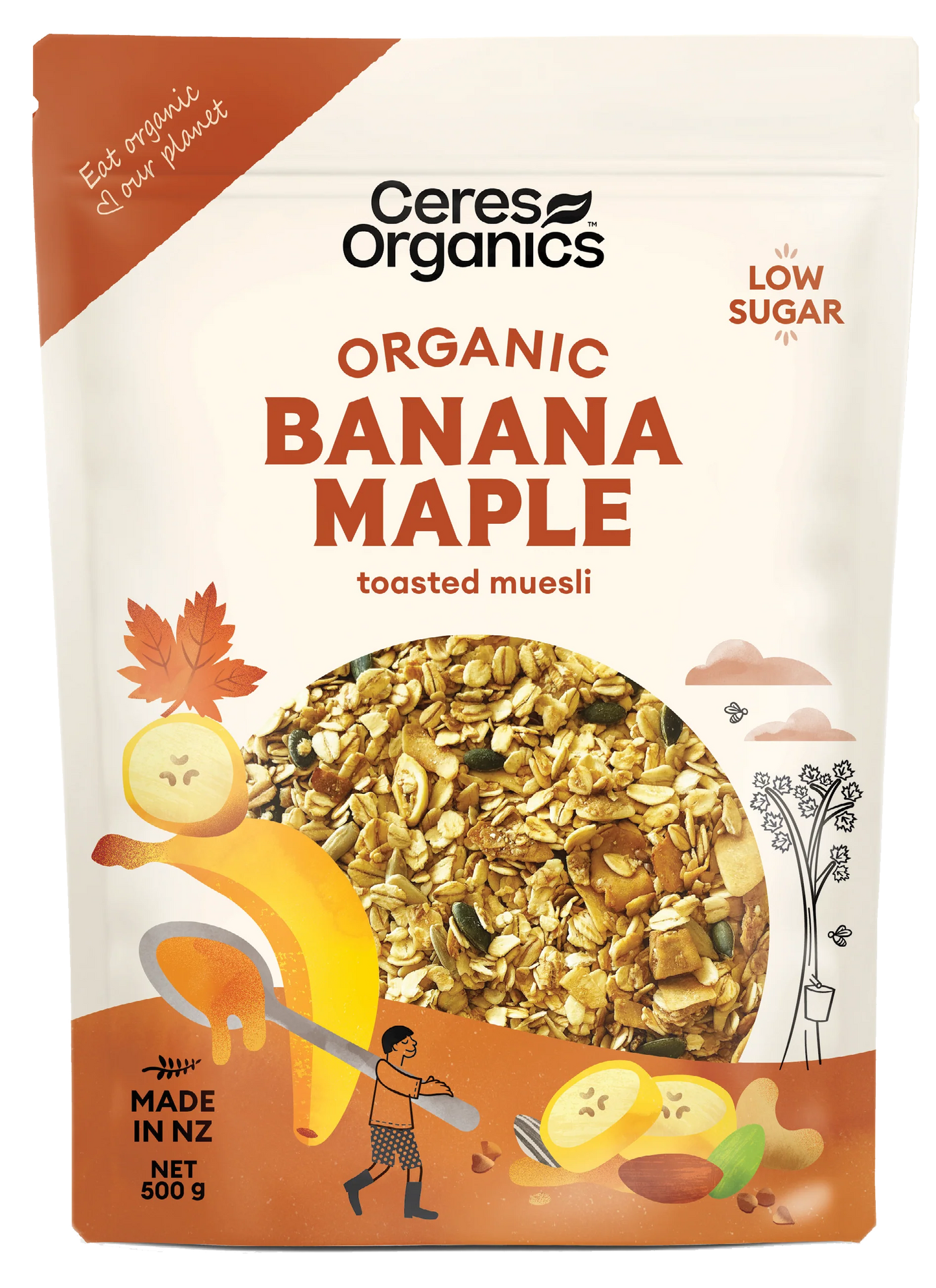 Ceres Organic Banana Maple Toasted Muesli 500g