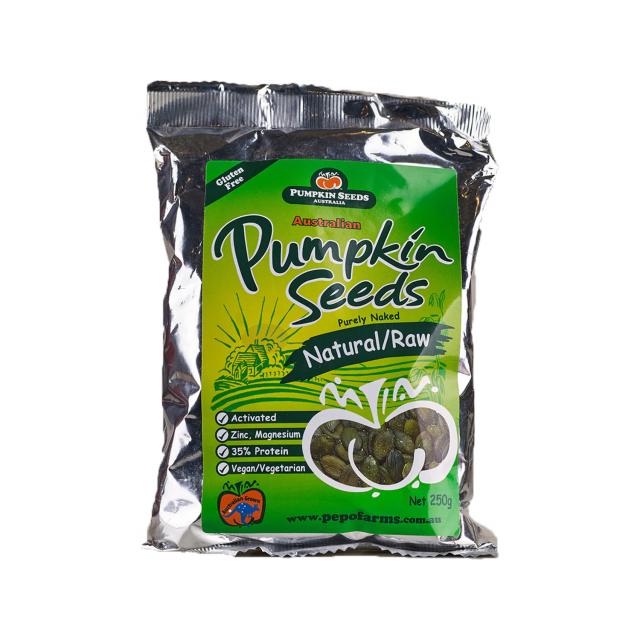 Pepo Farms Australian Pumpkin Seeds Raw Natural 250g