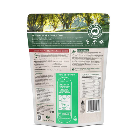 Brookfarm Gluten Free Porridge 400g