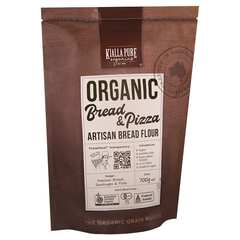 Kialla Pure Organic Bread & Pizza Flour 700g