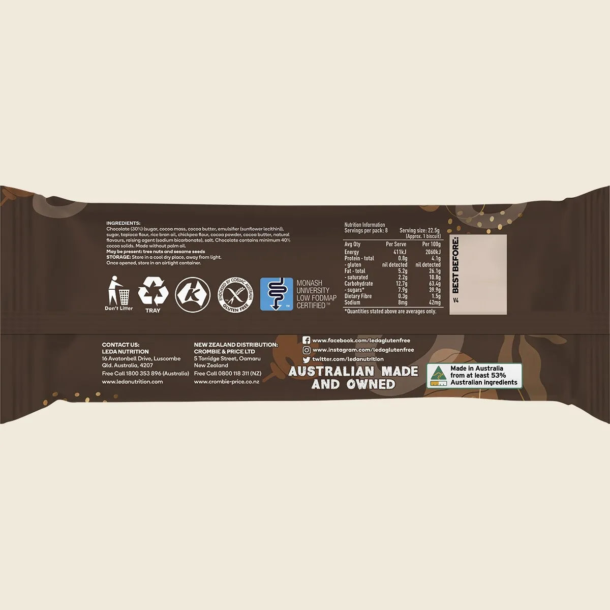 Leda Choculence Biscuits 180g