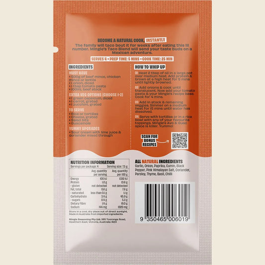Mingle Tacos All Natural Recipe Base 30g