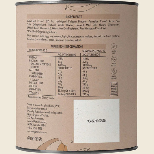 Nutra Naturals Collagen Hot Chocolate 200g