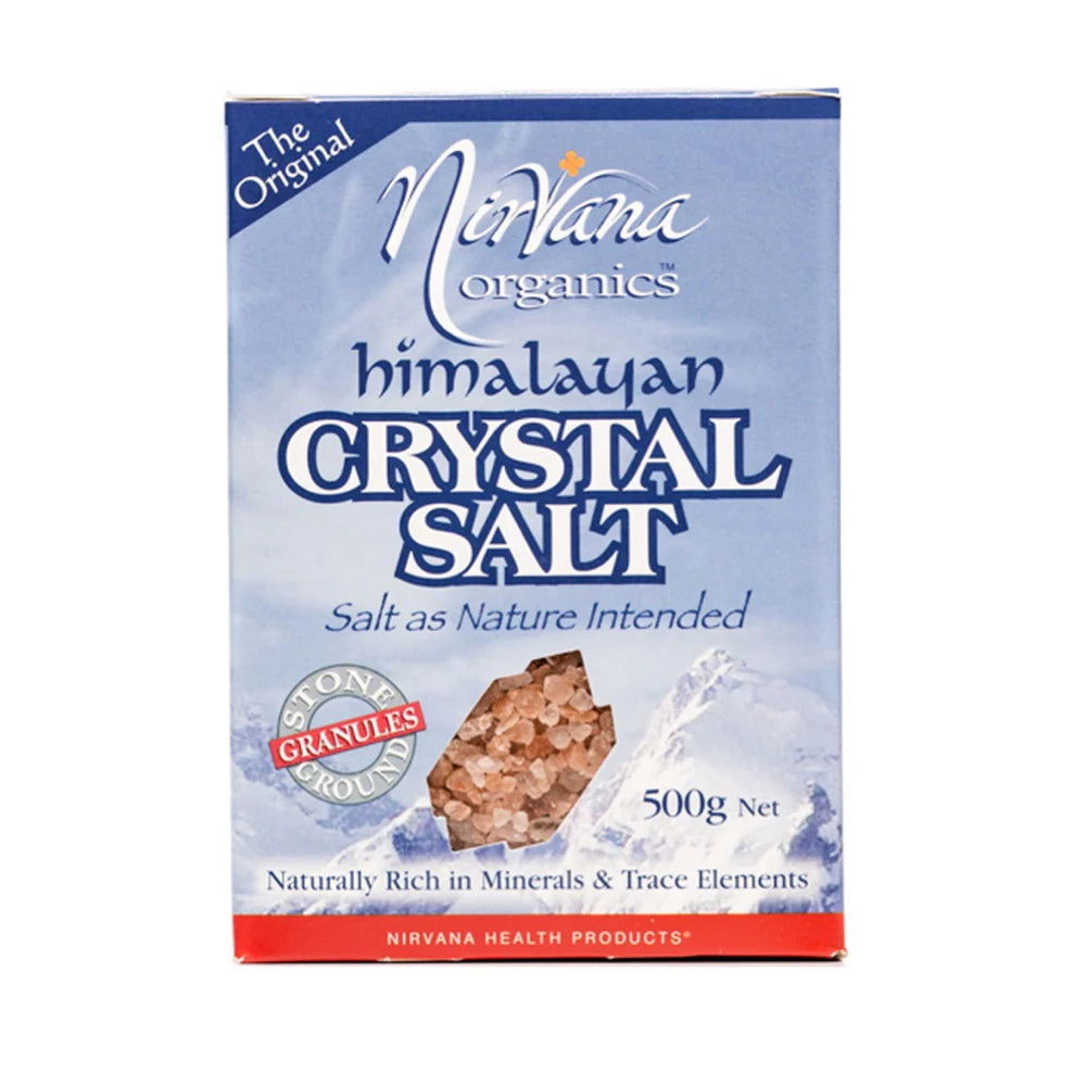 Nirvana Organics Himalayan Salt Medium 500g – Camberwell Wholefoods