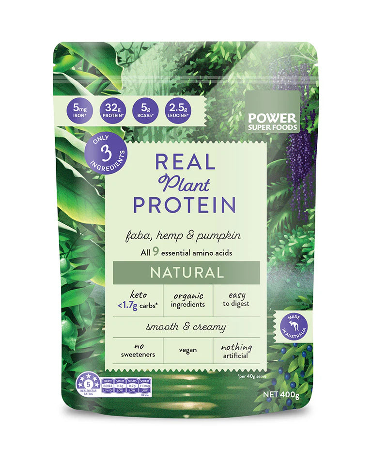 Power Super Foods Real Plant Protein Natural 400g