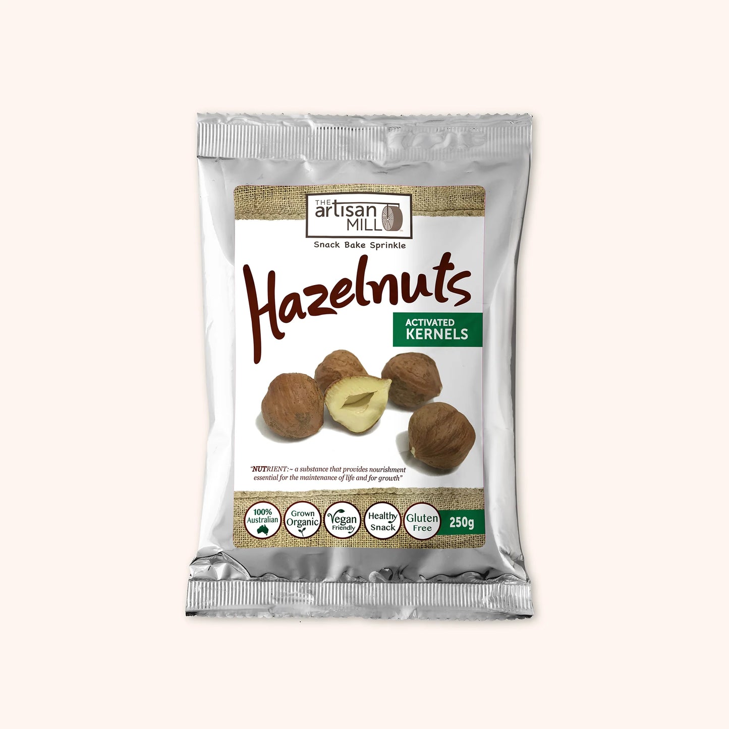 Pepo Farms Australian Raw Hazelnuts 250g