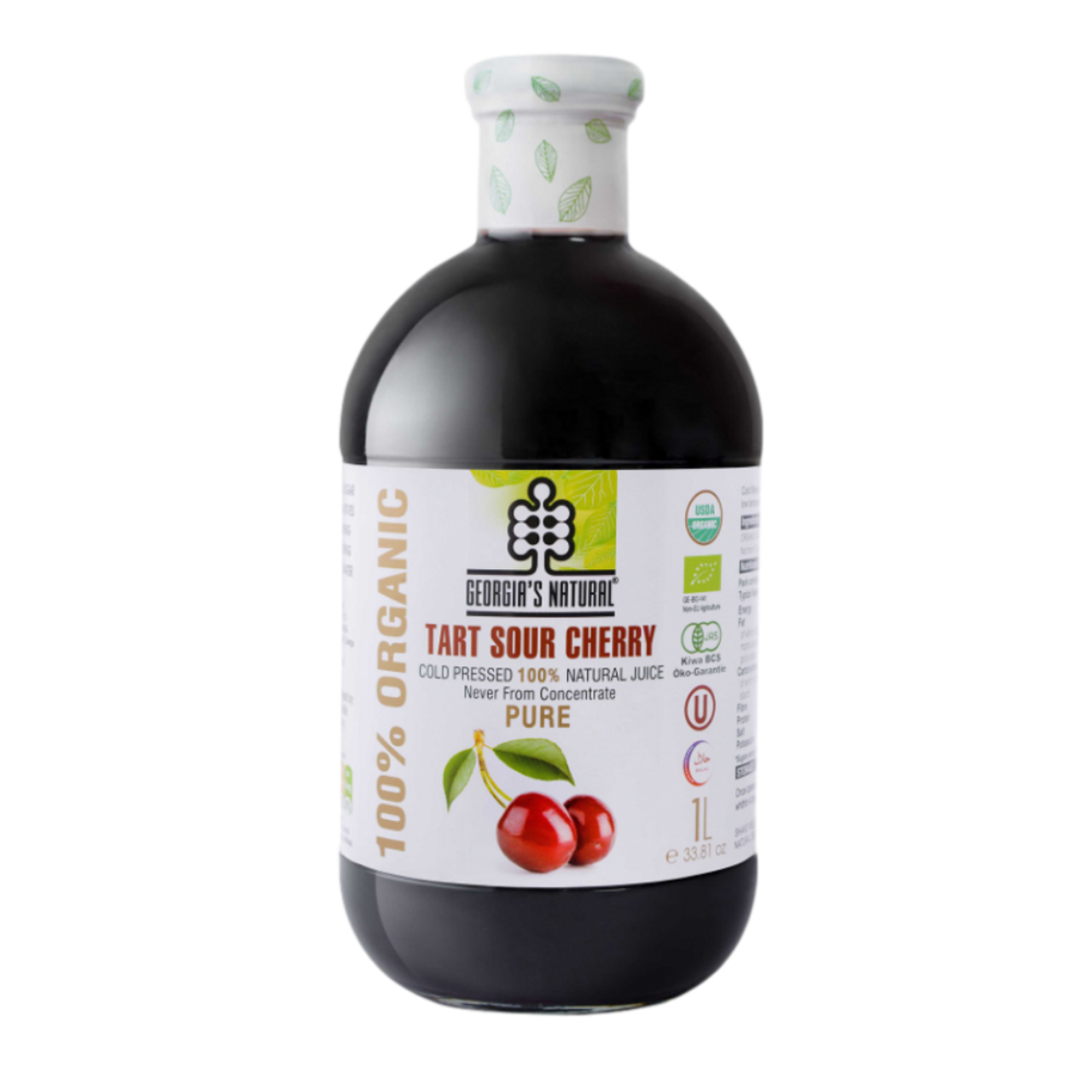 Georgia's Natural Organic Sour Cherry Juice 1L