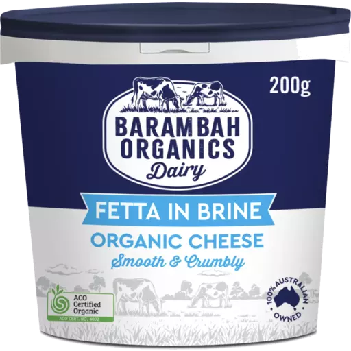 Barambah Organics Fetta in Brine 200g