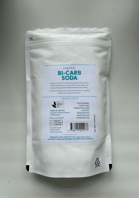 Organic Times Organic Bi-Carb Soda Pharmaceutical Grade 500g