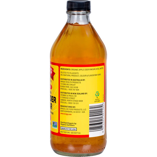 Bragg Apple Cider Vinegar Unfiltered with The Mother 473ml