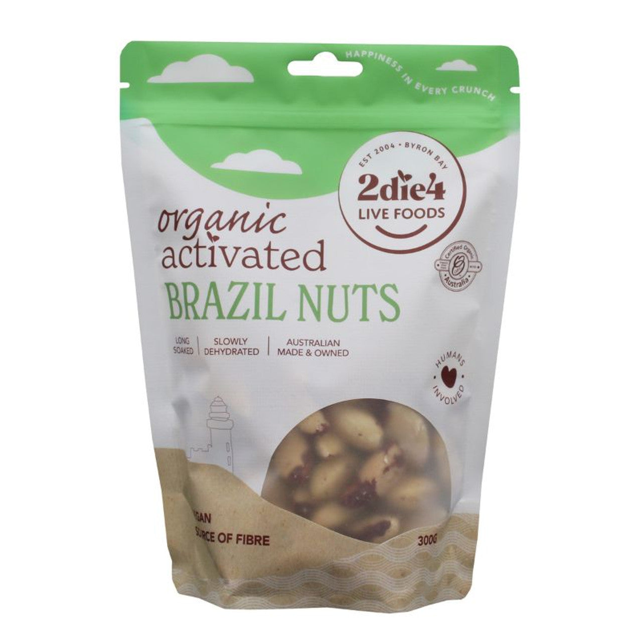 2die4 Live Foods Organic Activated Brazil Nuts 300g