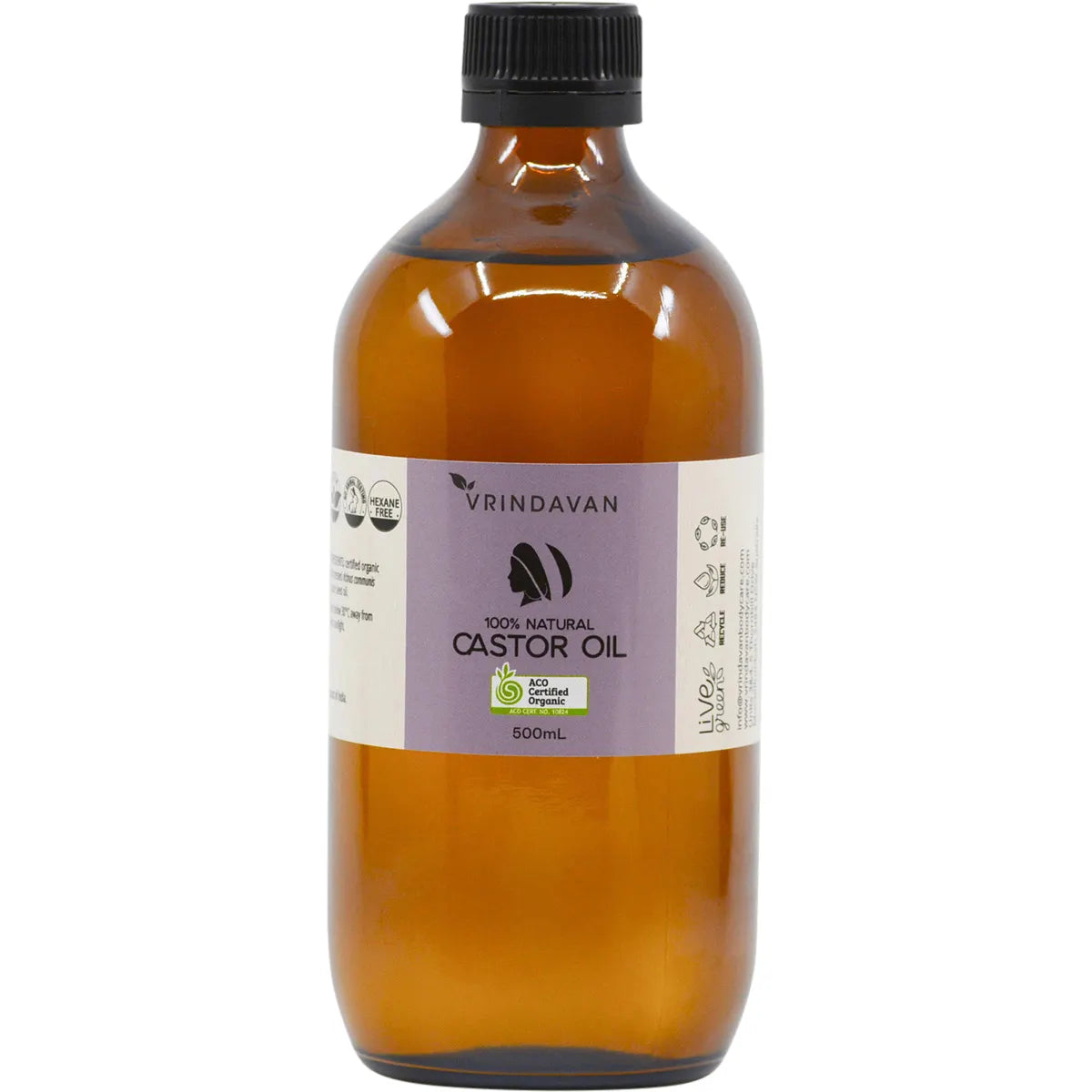 Vrindavan Organic Castor Oil 500ml