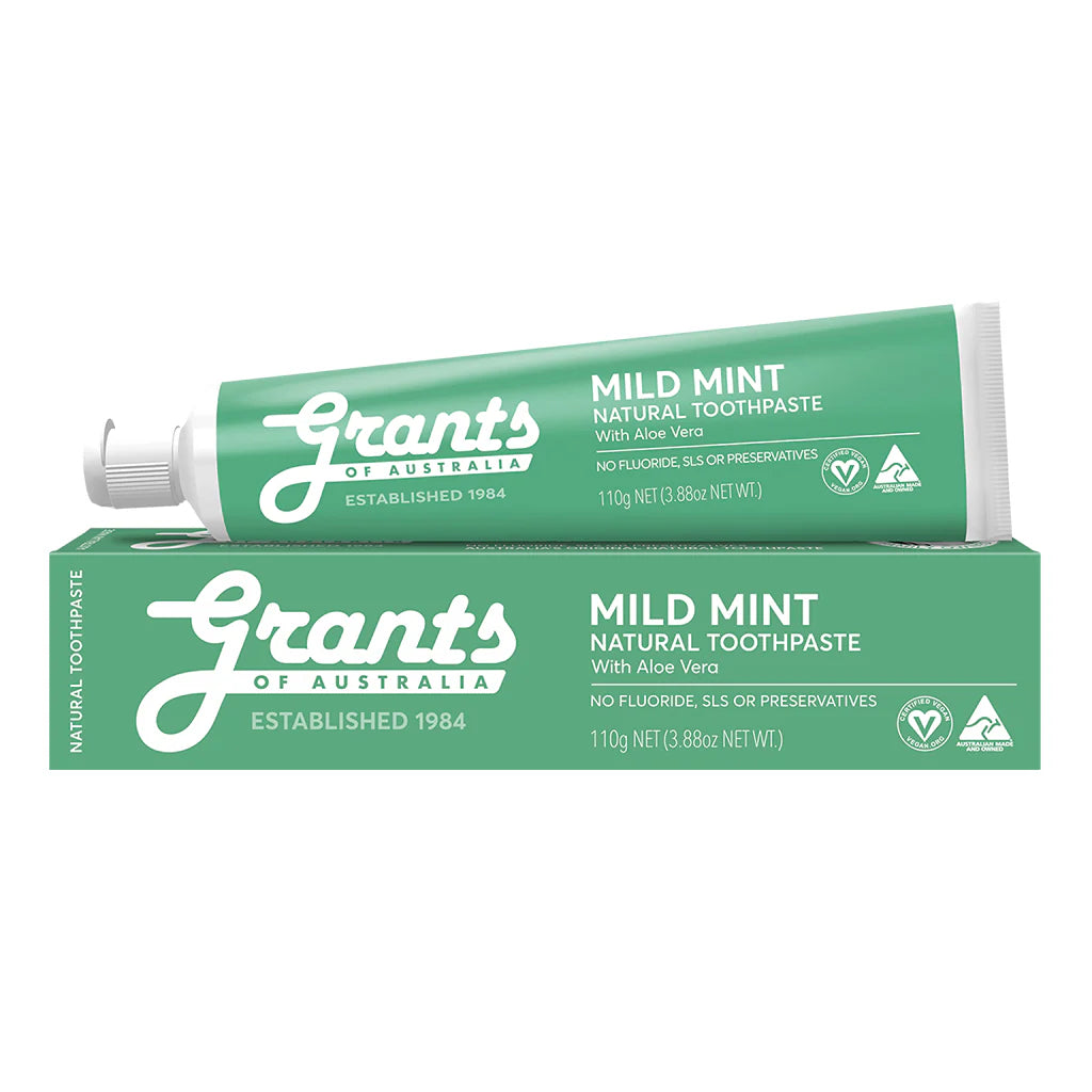 Grants Toothpaste Mild Mint with Aloe Vera 110g