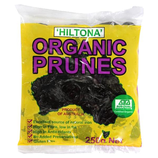 Hiltona Organic Australian Prunes 250g