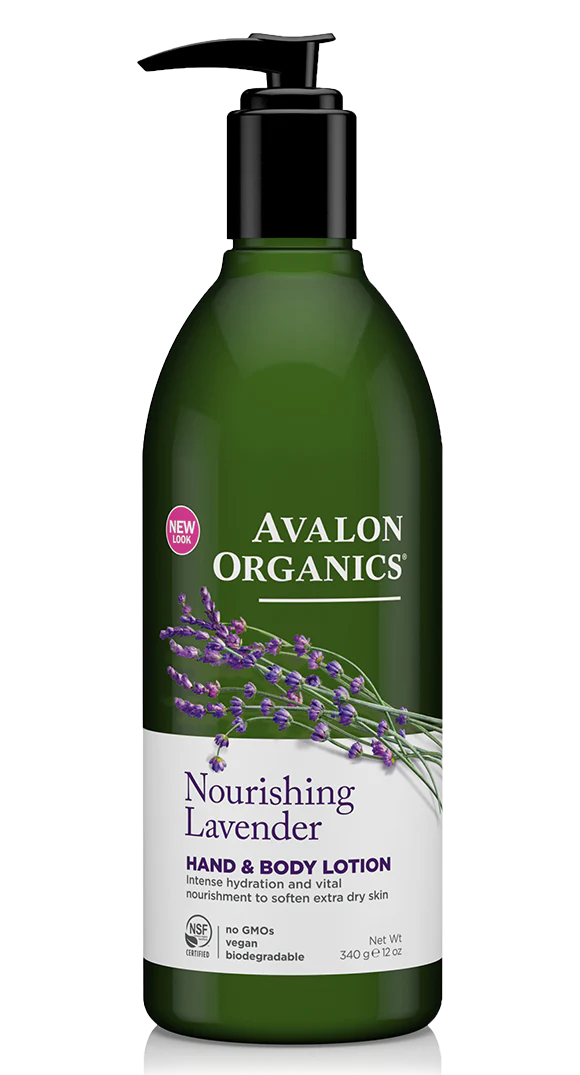 Avalon Organics Hand & Body Lotion Lavender 340g