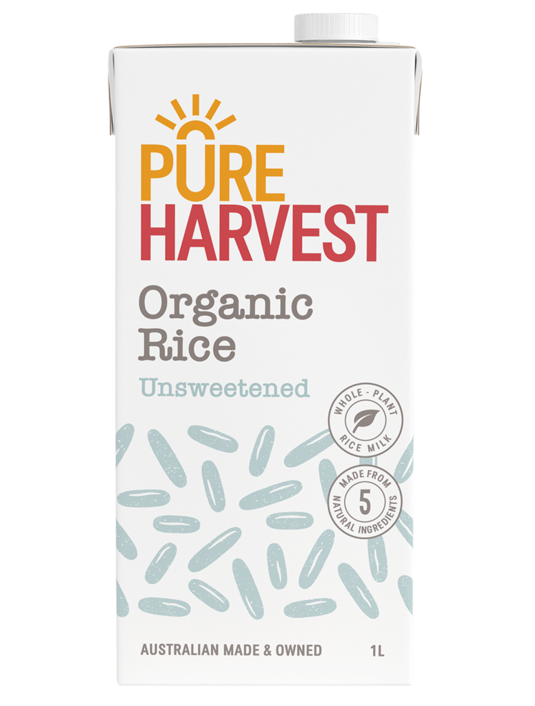Pure Harvest Organic Rice Milk Unsweetened 1L