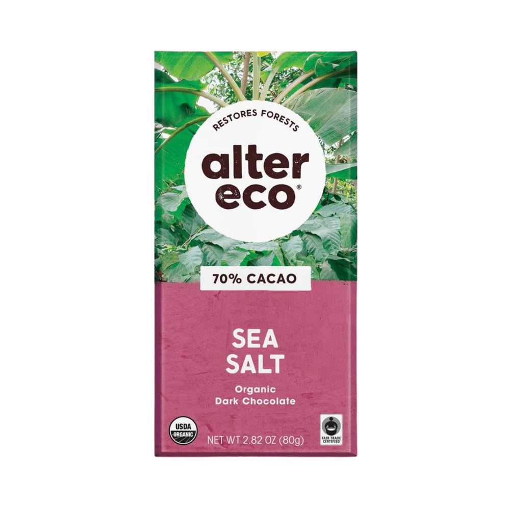 Alter Eco 70% Cacao Seasalt Organic Chocolate 75g