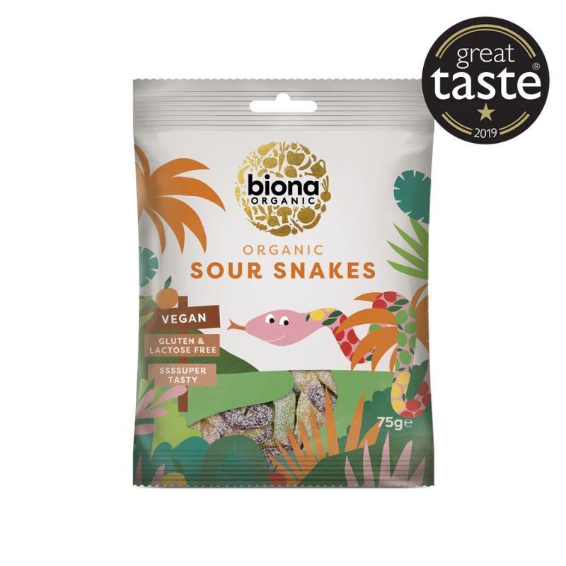 Biona Organic Sour Snakes 75g