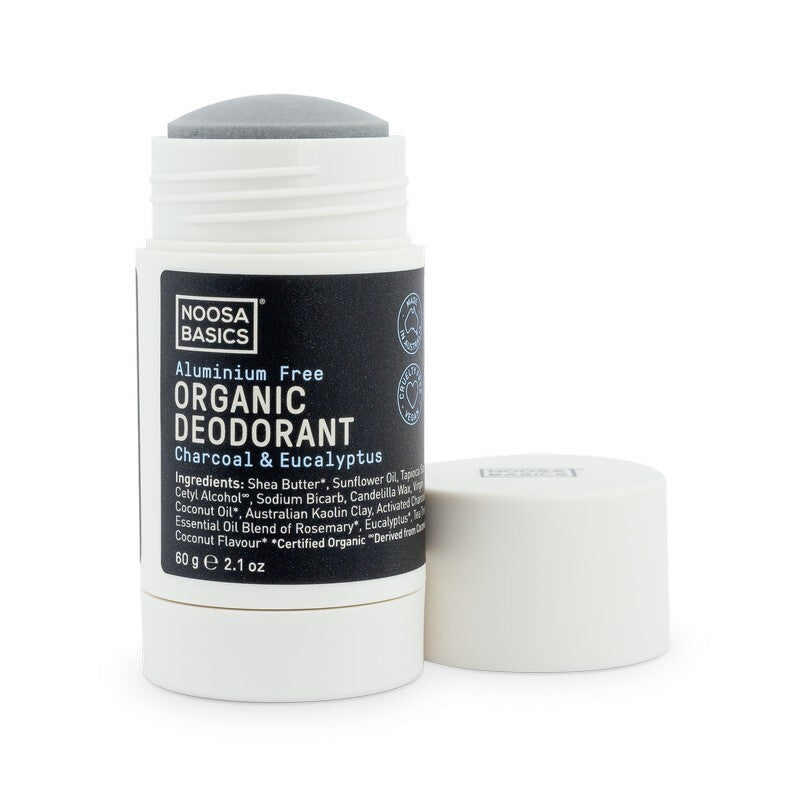 Noosa Basics Deodorant Stick Charcoal & Eucalyptus 60g