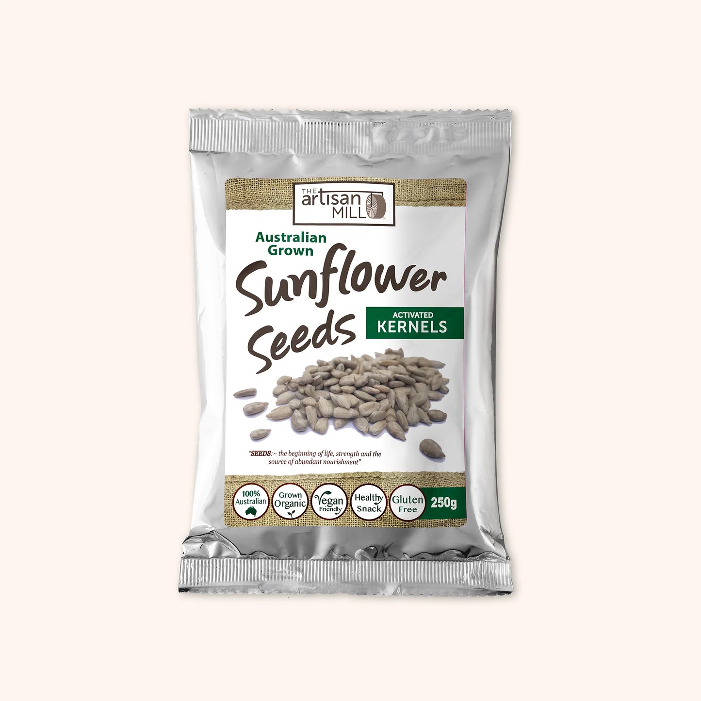 Pepo Farms Australian Sunflower Seeds Activated Kernels 250g