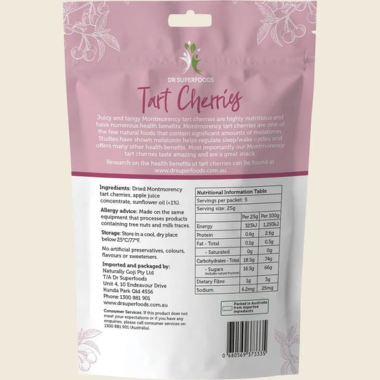 Dr Superfoods Dried Tart Cherries 125g