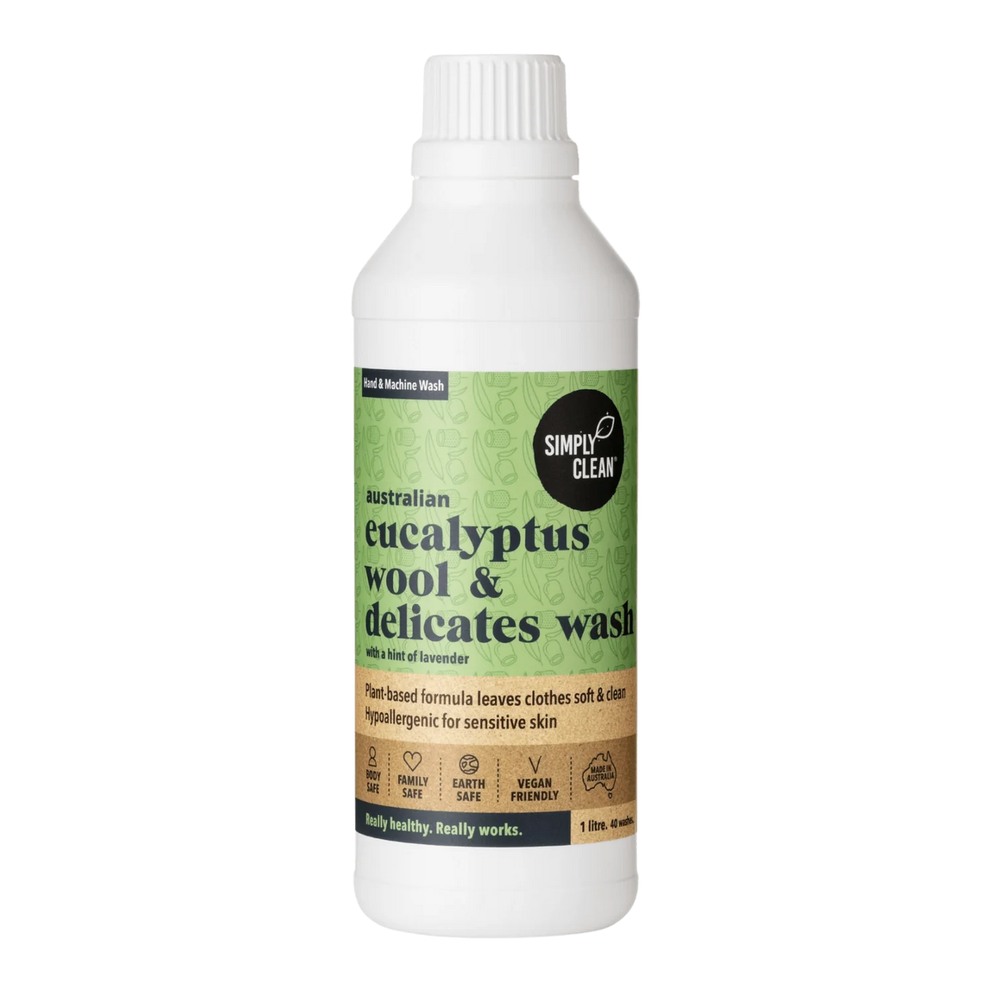 SimplyClean Eucalyptus Wool & Delicates Wash 1L