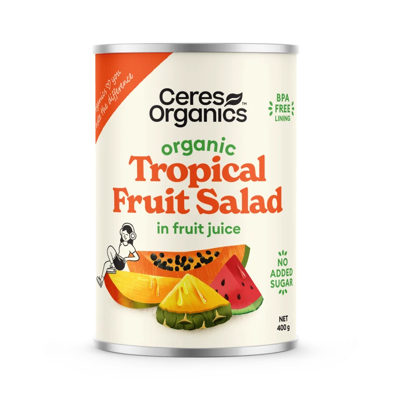 Ceres Organic Tropical Fruit Salad in Fruit Juice 400g