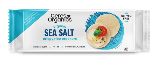 Ceres Organic Crispy Sea Salt Rice Crackers 100g