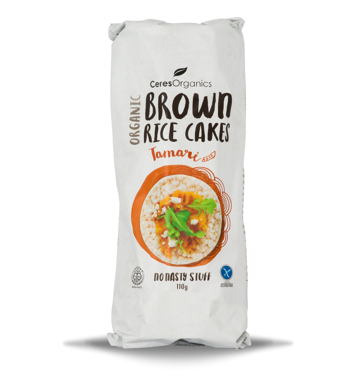 Ceres Organic Brown Rice Cakes Tamari 110g