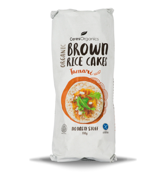 Ceres Organic Brown Rice Cakes Tamari 110g