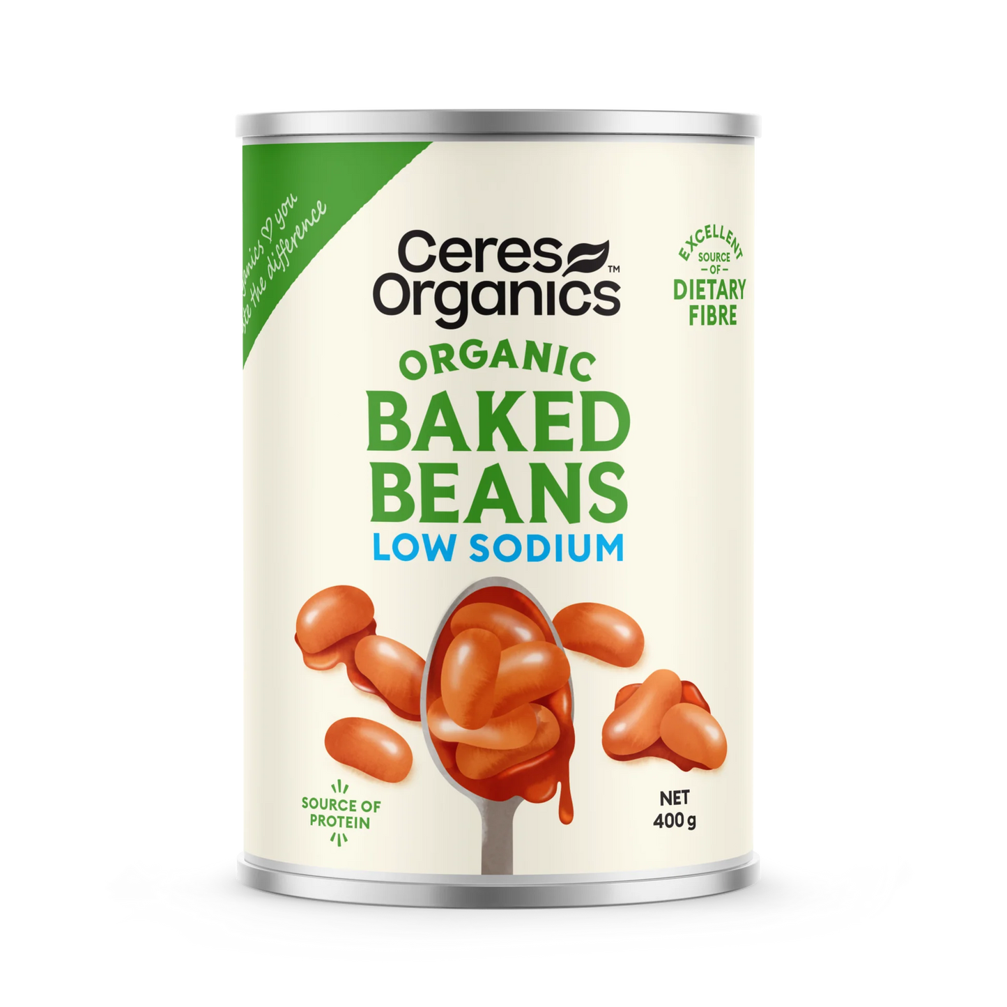 Ceres Organic Baked Beans Low Sodium 400g