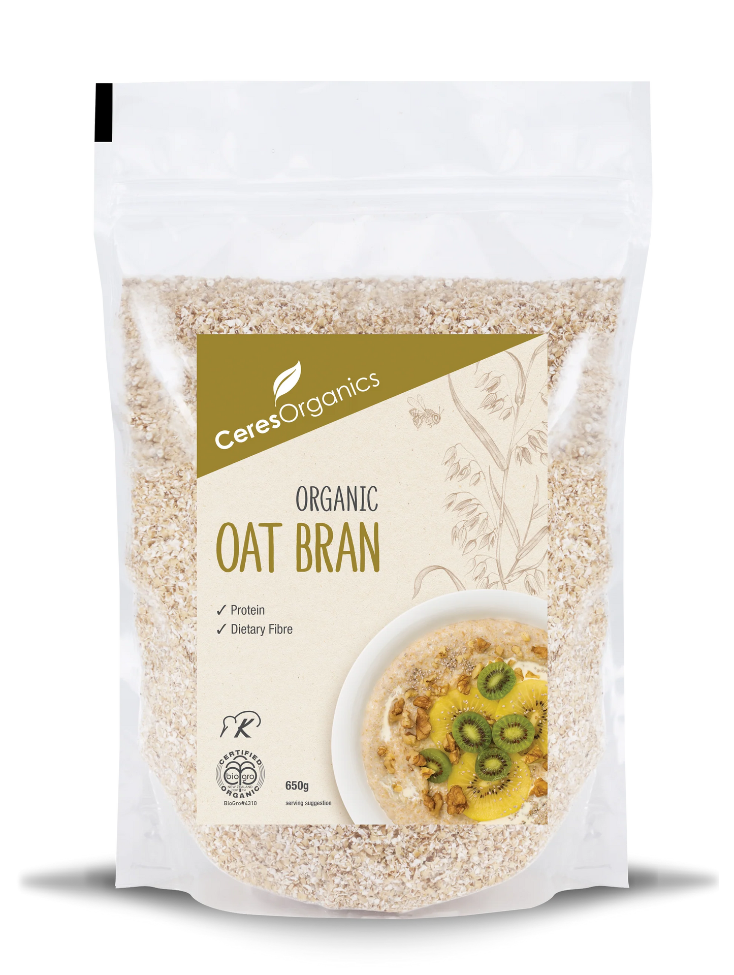 Ceres Organic Oat Bran 650g