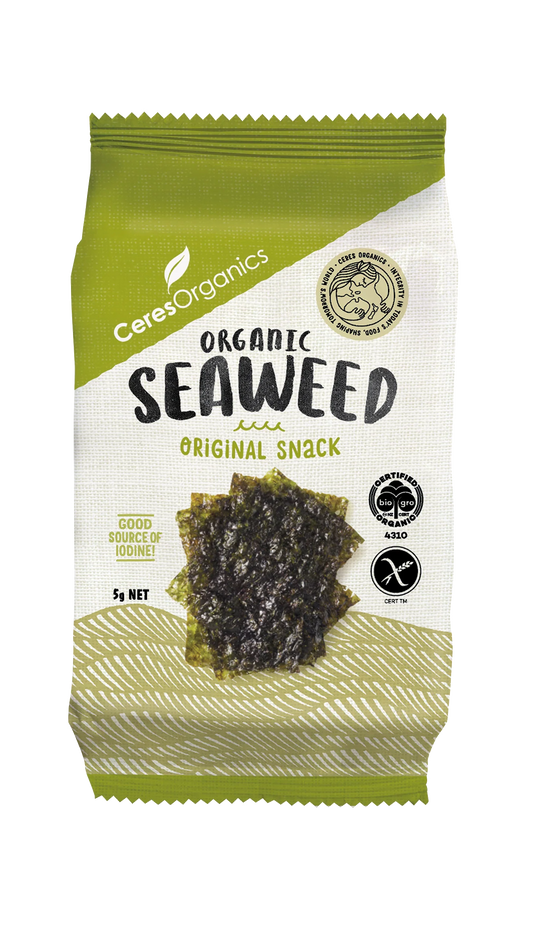 Ceres Organic Seaweed Nori Original Snack 5g