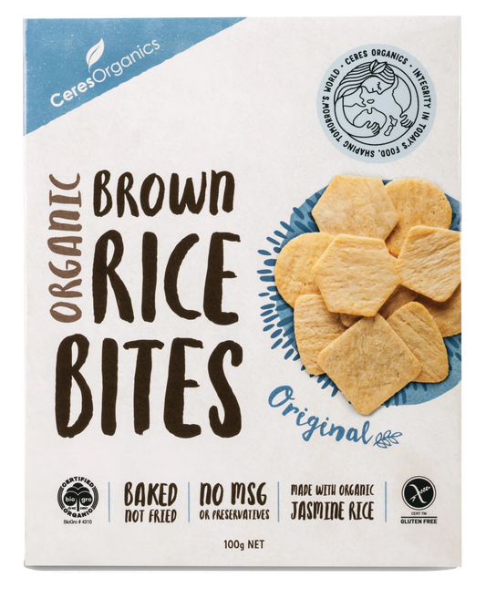 Ceres Organic Brown Rice Bites Original 100g