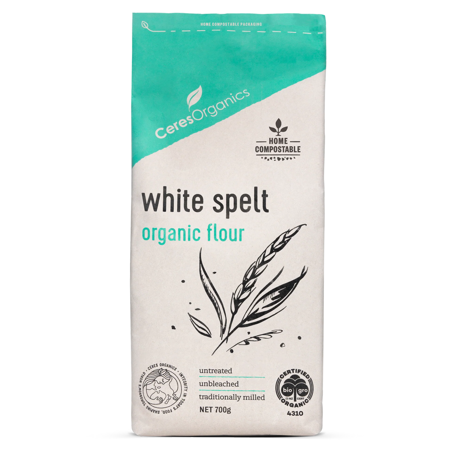 Ceres Organic White Spelt Flour 700g