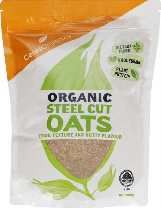 Ceres Organic Steel Cut Oats 800g