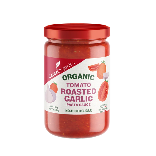 Ceres Organic Tomato Roasted Garlic Pasta Sauce 690g
