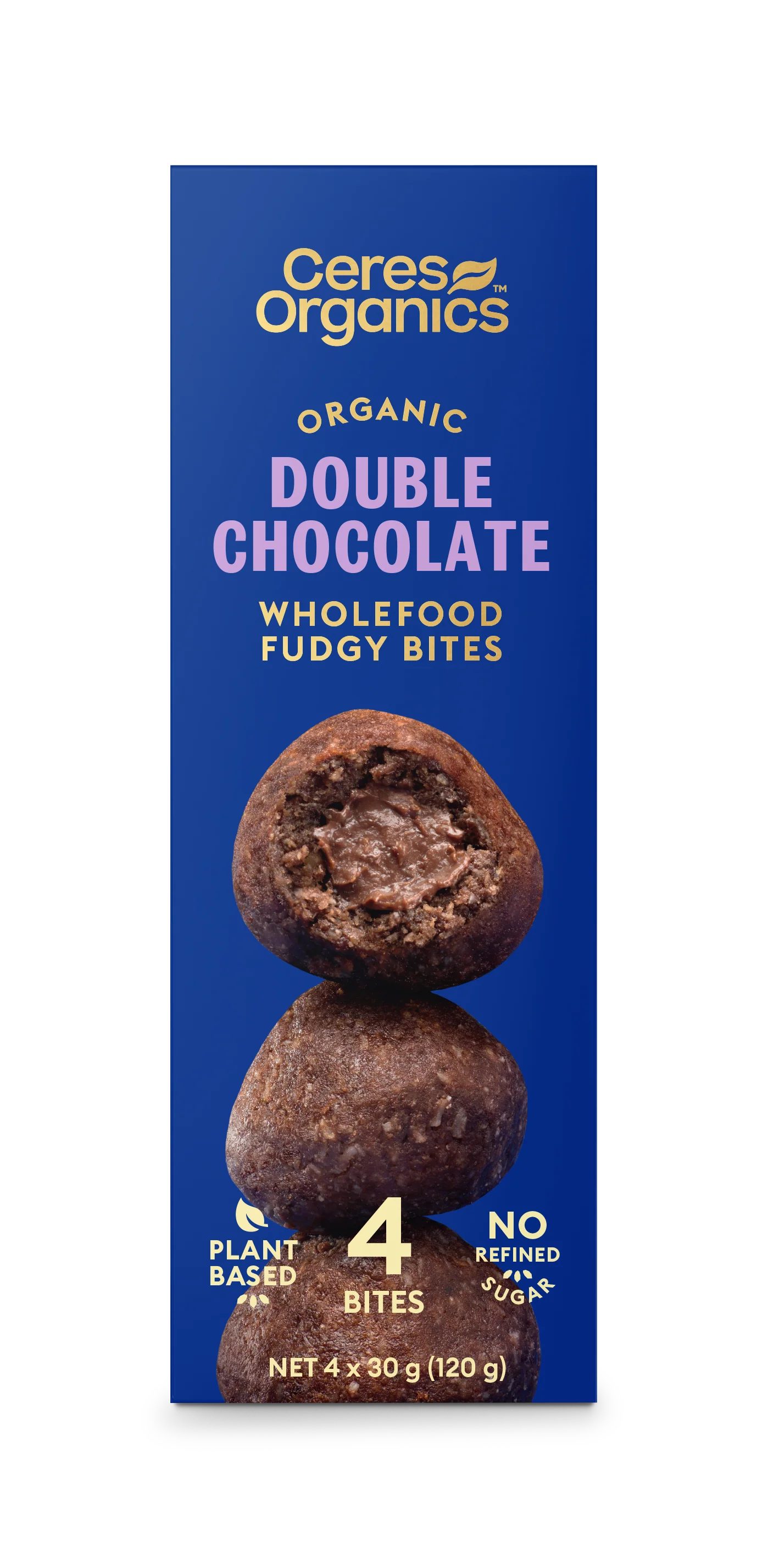 Ceres Organic Wholefood Fudgy Bites Double Chocolate 120g