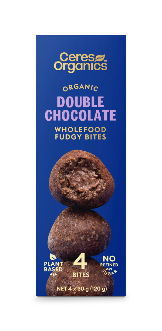 Ceres Organic Wholefood Fudgy Bites Double Chocolate 120g