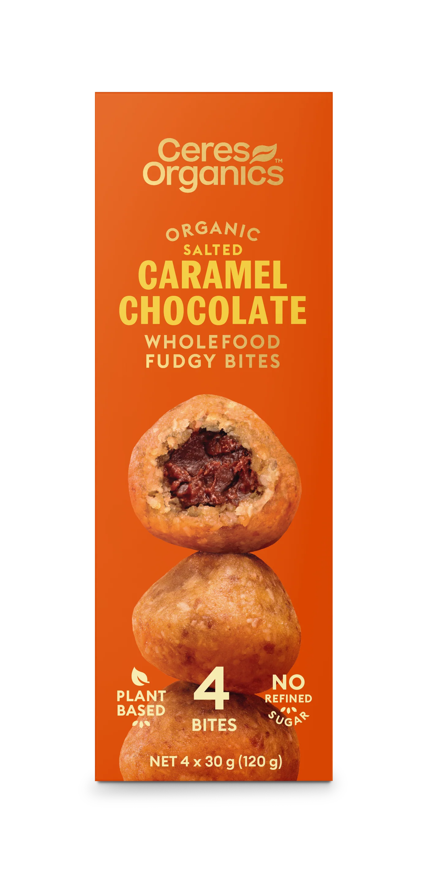 Ceres Organic Fudgy Bites Caramel Chocolate 120g