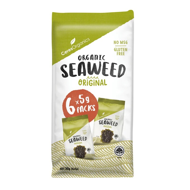 Ceres Organic Roasted Seaweed Multipack 6x5g