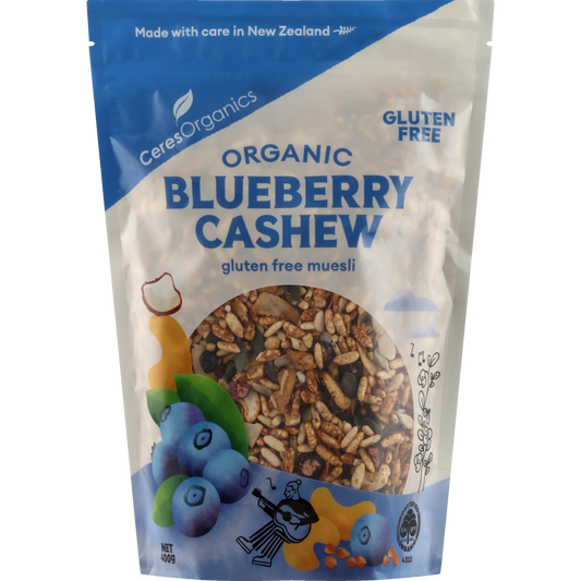 Ceres Organic Blueberry Cashew Gluten Free Muesli 400g