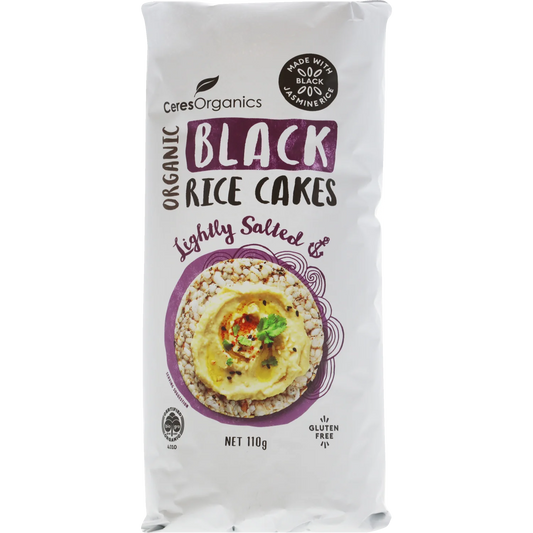 Ceres Organic Black Rice Cakes Lightly Salted 110g