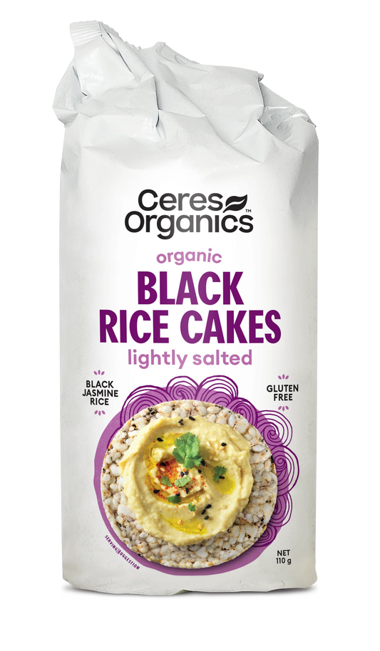 Ceres Organic Black Rice Cakes Lightly Salted 110g