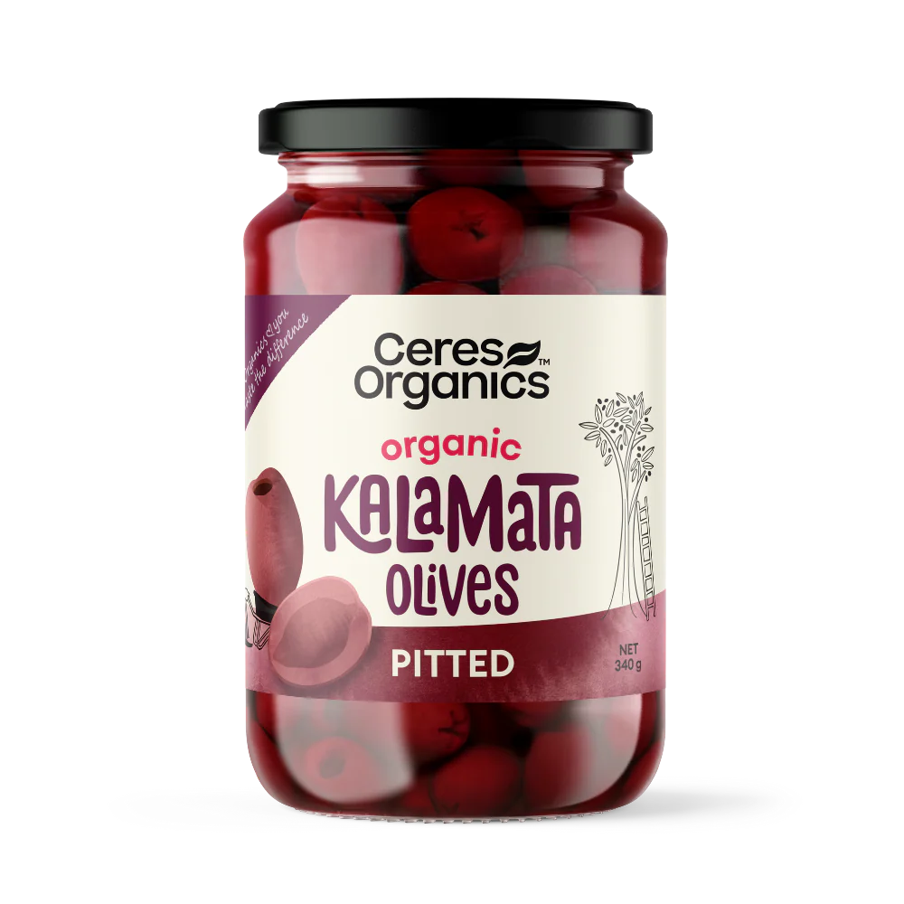 Ceres Organic Kalamata Olives Pitted 340g